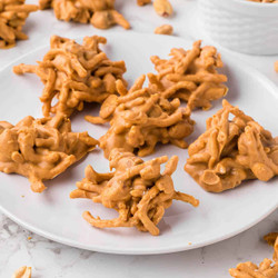 No Bake Butterscotch Haystack Cookies