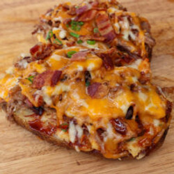 Fully-loaded Bbq Potatoes With Pulled Pork