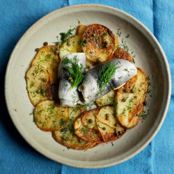 Baked Potatoes, Rollmops And Capers