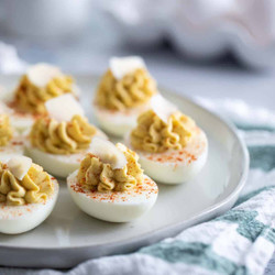 Caesar Deviled Eggs
