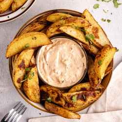 Chipotle Aioli with Russet Potato Wedges