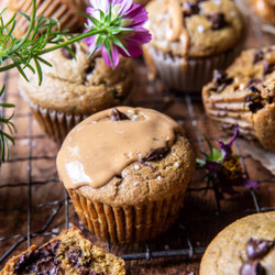 Blender Peanut Butter Chocolate Chip Zucchini Muffins