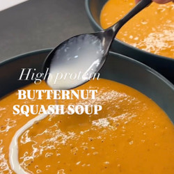 Creamy High Protein Butternut Squash Soup