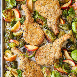 Sheet Pan Shake And Bake Pork Chops