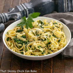 Spinach Fettuccine Alfredo Recipe