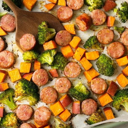 Chicken Sausage Sheet Pan Dinner