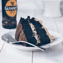 Vegan Guinness Chocolate Cake With "baileys" Buttercream
