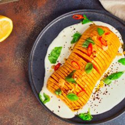 Hasselback Kürbis