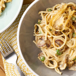 Sherried Mushroom &amp; Onion Chicken Tetrazzini Bake