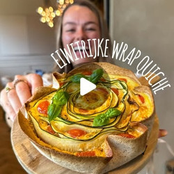 Eiwitrijke Courgette Wrap Quiche Uit De Oven