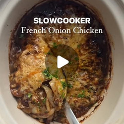 Slowcooker French Onion Chicken
