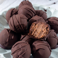 Chocolate Chickpea Tahini Truffles