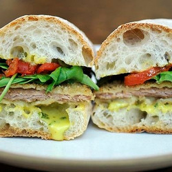 Pork Cutlet Sandwiches With Basil Aioli