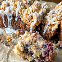 Blueberry Coffee Cake Banana Bread