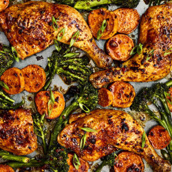 Sheet Pan Chili Crisp Chicken
