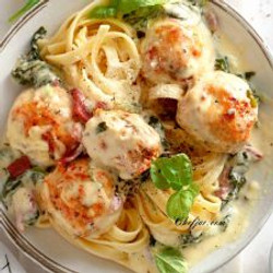 Baked Chicken Ricotta Meatballs