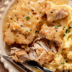 Slow Cooker Smothered Pork Chops
