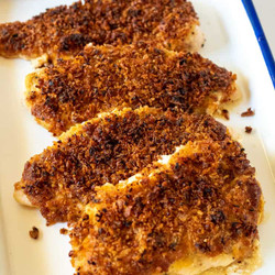 Crispy Onion Parmesan Chicken