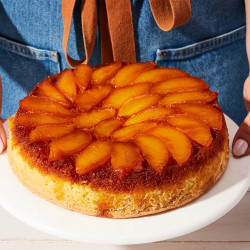 Caramel Peach Upside-down Cake