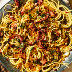 Easy Octopus Pasta