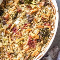 Creamy Dijon Chicken Casserole: Whole30, Paleo, Gluten-free, Dairy-free