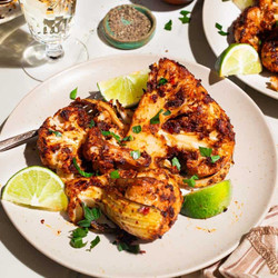 Baked Cauliflower With Garlic And Harissa