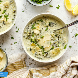 Creamy Low-carb Spinach &amp; Artichoke Soup | Ketodiet Blog