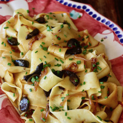Black Garlic Pappardelle Pasta Recipe