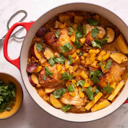 One-pot Sticky Pineapple Braised Chicken