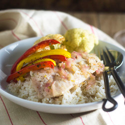Cod In Garlic White Wine Sauce