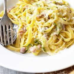 Courgette &amp; Bacon Pasta