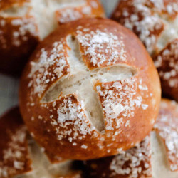 Sourdough Pretzel Buns (AP 56% Hydration)