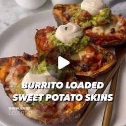 Burrito Loaded Sweet Potato Skins