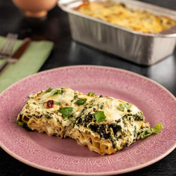 Chicken Spinach Artichoke Lasagnas