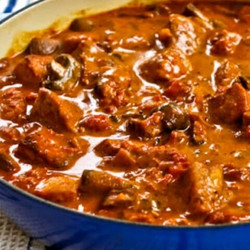 Pork With Paprika, Mushrooms, And Sour Cream