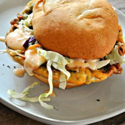 Vegan Buttermilk Fried Mushroom Sandwiches