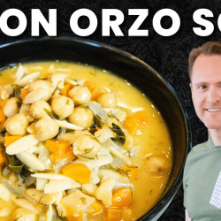 Lemon Chickpea Orzo Soup