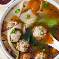 Deconstructed Wonton Soup