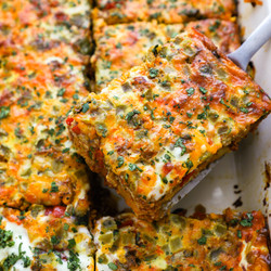 Chorizo &amp; Potato Egg Casserole