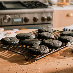 Black Sesame &amp; Peanut Butter Cookies