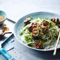 Miso Aubergine With Noodles