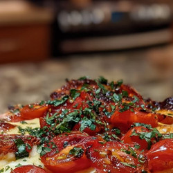 Cheesy Tomato Cottage Bake