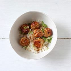 Scallion And Ginger Chicken Meatballs
