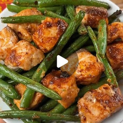 Hot Honey Salmon &amp; Veggie Dinner