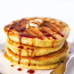 Fluffy Cornmeal Pancakes