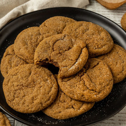 Vegan Ginger Molasses Cookies