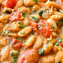 Creamy Parmesan Beans
