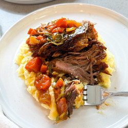 Maple Balsamic Pot Roast With Brown Butter Mashed Potatoes