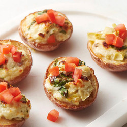 Mini Spinach-artichoke Potato Skins