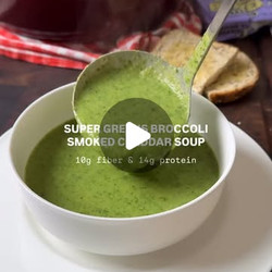 Super Greens Broccoli And Smoked Cheddar Soup